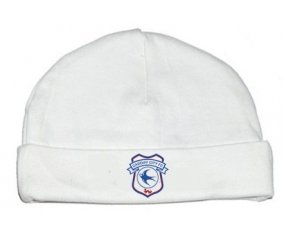 Bonnet bébé personnalisé Cardiff City Football Club