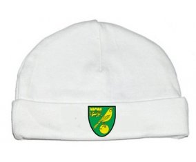 Bonnet bébé personnalisé Norwich City Football Club