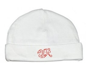 Bonnet bébé personnalisé Switzerland national football team