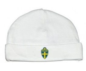 Bonnet bébé personnalisé Sweden national football team