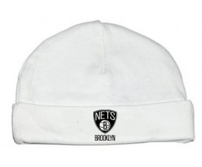 Bonnet bébé personnalisé Brooklyn Nets