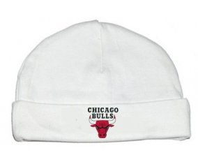 Bonnet bébé personnalisé Chicago Bulls