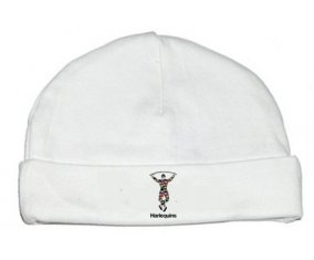Bonnet bébé personnalisé Harlequins