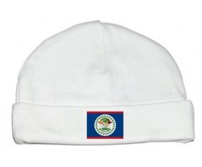 Bonnet bébé personnalisé Drapeau Belize