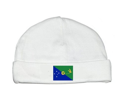 Bonnet bébé personnalisé Drapeau L'île de noël