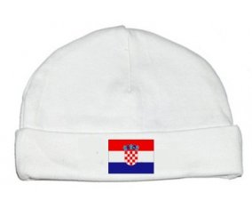 Drapeau Croatie : Bonnet bébé