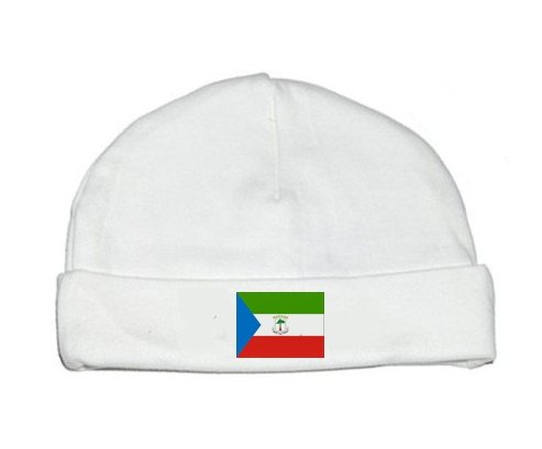 Bonnet bébé personnalisé Drapeau Guinée Équatoriale