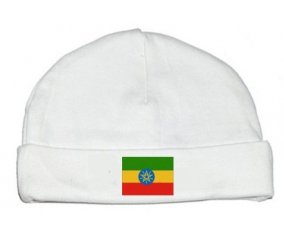 Drapeau Ethiopie : Bonnet bébé