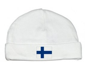 Drapeau Finlande : Bonnet bébé