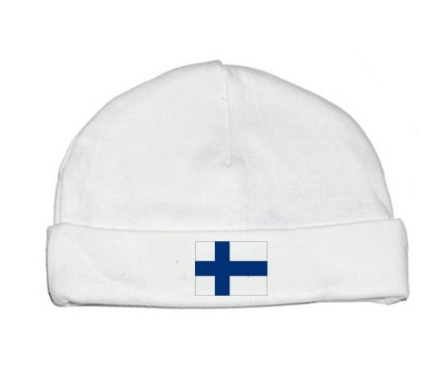 Bonnet bébé personnalisé Drapeau Finlande