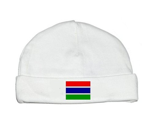 Bonnet bébé personnalisé Drapeau Gambie