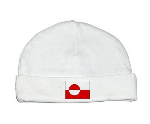 Bonnet bébé personnalisé Drapeau Groenland