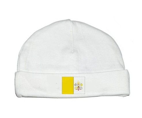 Bonnet bébé personnalisé Drapeau Saint-Siège