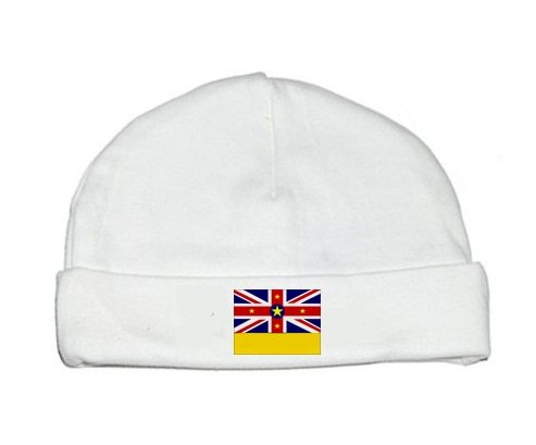 Bonnet bébé personnalisé Drapeau Niue