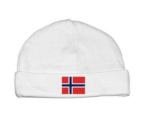 Bonnet bébé personnalisé Drapeau Norvège