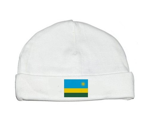 Bonnet bébé personnalisé Drapeau Rwanda