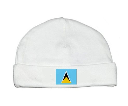 Bonnet bébé personnalisé Drapeau Sainte-Lucie