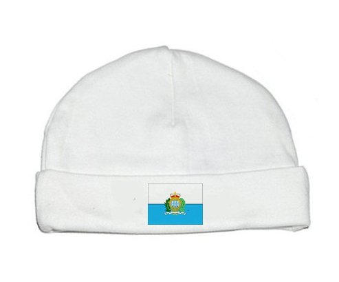 Bonnet bébé personnalisé Drapeau Saint Marin