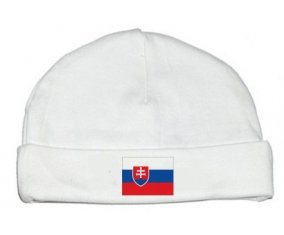 Drapeau Slovaquie : Bonnet bébé