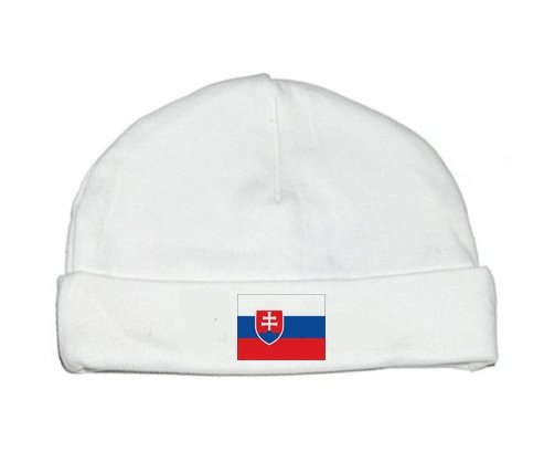 Bonnet bébé personnalisé Drapeau Slovaquie