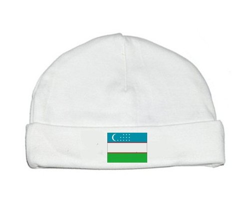 Bonnet bébé personnalisé Drapeau Ouzbékistan