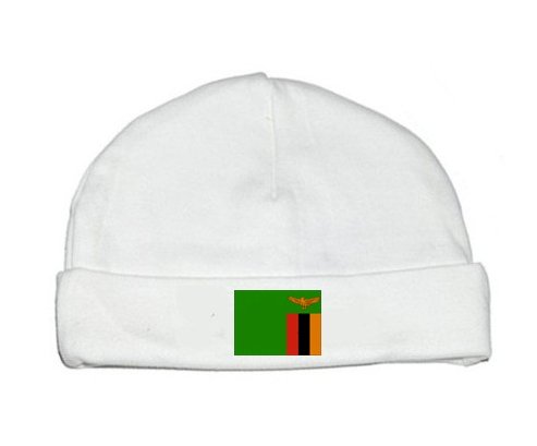Bonnet bébé personnalisé Drapeau Zambie