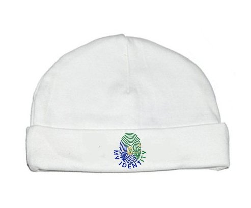 Bonnet bébé personnalisé Empreinte My Identity L'île de noël