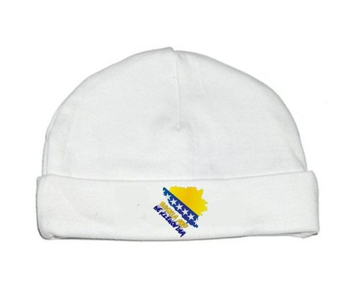Bonnet bébé personnalisé Bosnia and Herzegovina maps