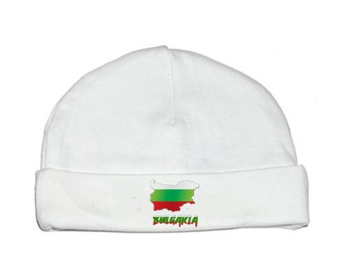 Bonnet bébé personnalisé Bulgaria maps
