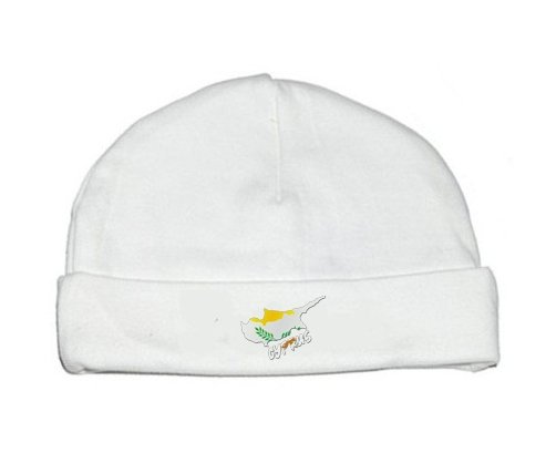 Bonnet bébé personnalisé Cyprus maps