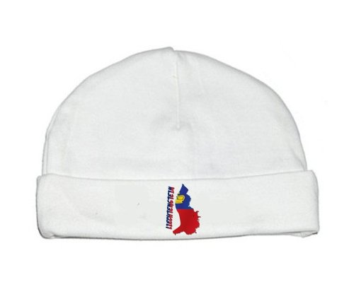 Bonnet bébé personnalisé Liechtenstein maps