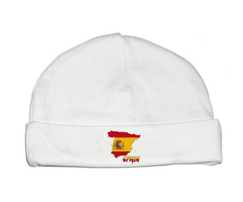 Bonnet bébé personnalisé Spain maps