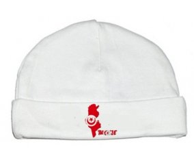 Bonnet bébé personnalisé Tunisie maps