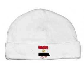 Bonnet bébé personnalisé Egypt maps