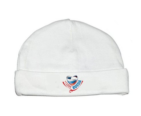 Bonnet bébé personnalisé I Love Russia