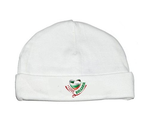 Bonnet bébé personnalisé I Love Bulgaria