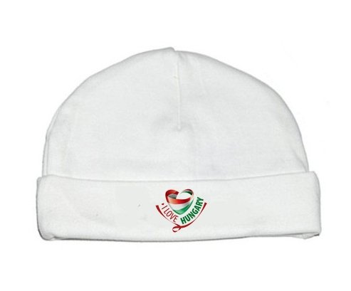 Bonnet bébé personnalisé I Love Hungary