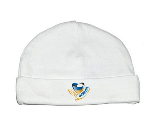 Bonnet bébé personnalisé I Love Ukraine