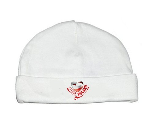Bonnet bébé personnalisé I Love Poland