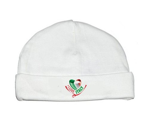 Bonnet bébé personnalisé I Love Italy