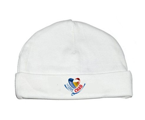 Bonnet bébé personnalisé I Love Chad