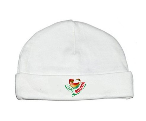 Bonnet bébé personnalisé I Love Bolivia