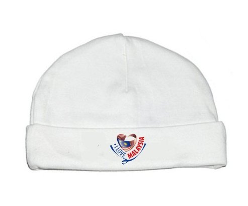 Bonnet bébé personnalisé I Love Malaysia