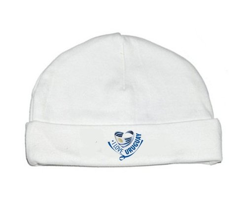 Bonnet bébé personnalisé I Love Uruguay