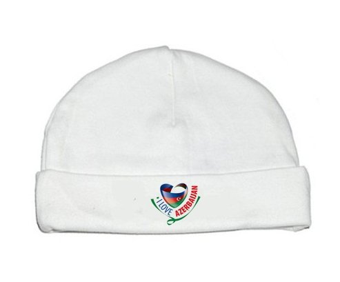 Bonnet bébé personnalisé I Love Azerbaijan