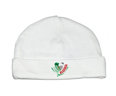Bonnet bébé personnalisé I Love Algeria