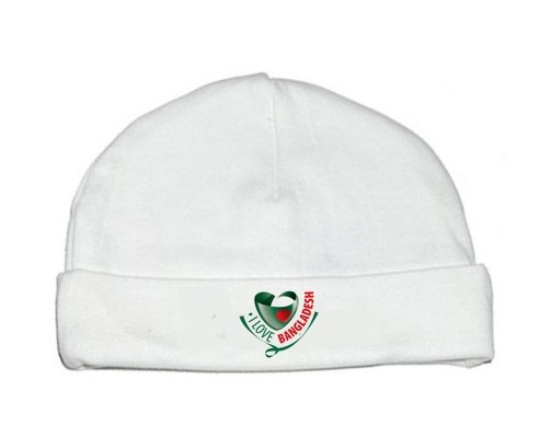Bonnet bébé personnalisé I Love Bangladesh