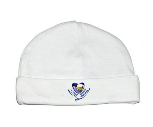 Bonnet bébé personnalisé I Love Bosnia and Herzegovina