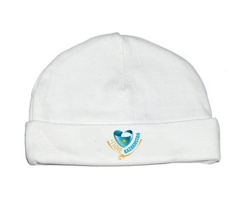 Bonnet bébé personnalisé I Love Kazakhstan