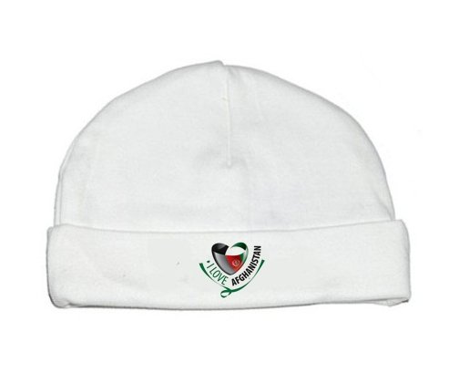 Bonnet bébé personnalisé I Love Afghanistan